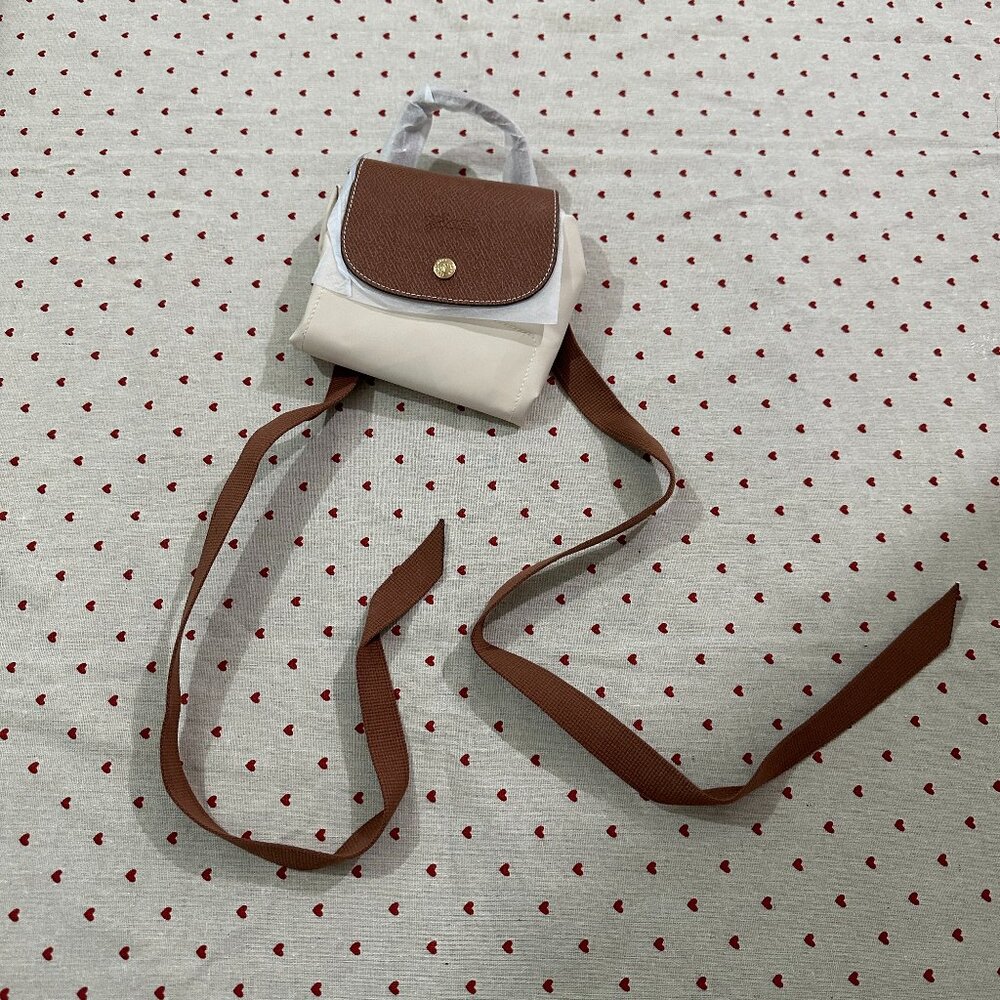 Longchamp Foldable Pink Backpack - image 1